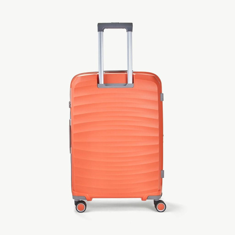 Rock Sunwave 66cm Medium Expander Hardsided Luggage - Peach - Love Luggage