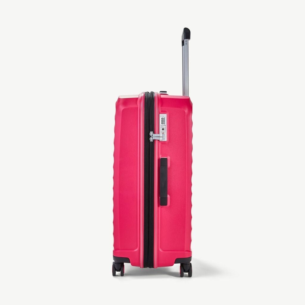 Rock Sunwave 66cm Medium Expander Hardsided Luggage - Pink - Love Luggage