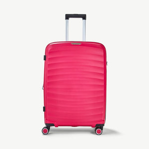 Rock Sunwave 66cm Medium Expander Hardsided Luggage - Pink - Love Luggage