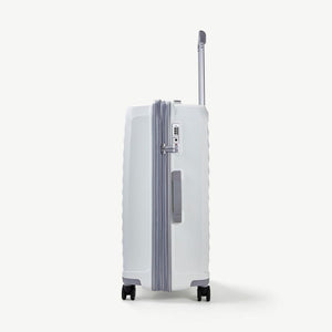 Rock Sunwave 66cm Medium Expander Hardsided Luggage - White - Love Luggage