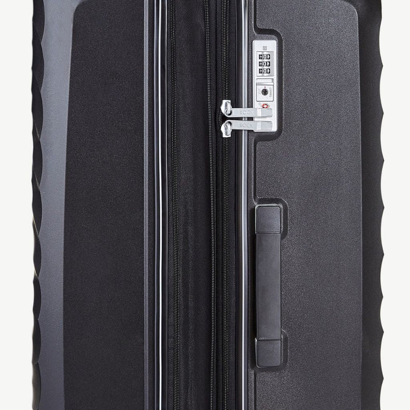 Rock Sunwave 79cm Large Expander Hardsided Luggage - Black - Love Luggage