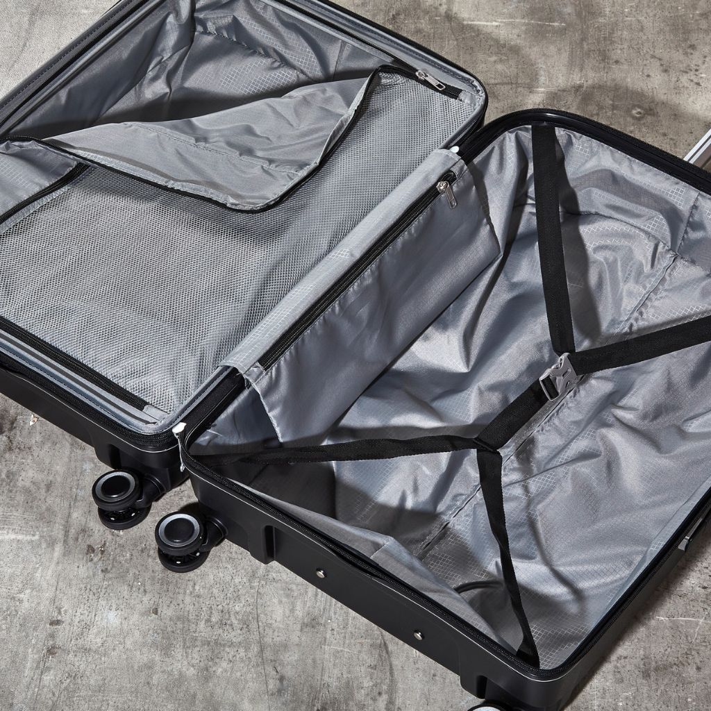 Rock Sunwave 79cm Large Expander Hardsided Luggage - Black - Love Luggage