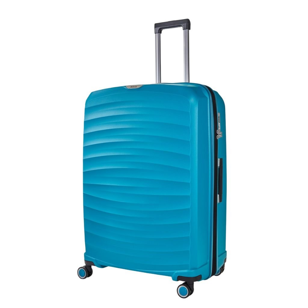 Rock Sunwave 79cm Large Expander Hardsided Luggage - Blue - Love Luggage