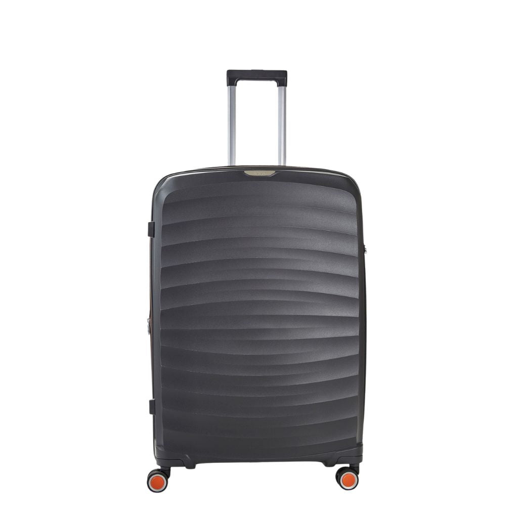 Rock Sunwave 79cm Large Expander Hardsided Luggage - Charcoal - Love Luggage