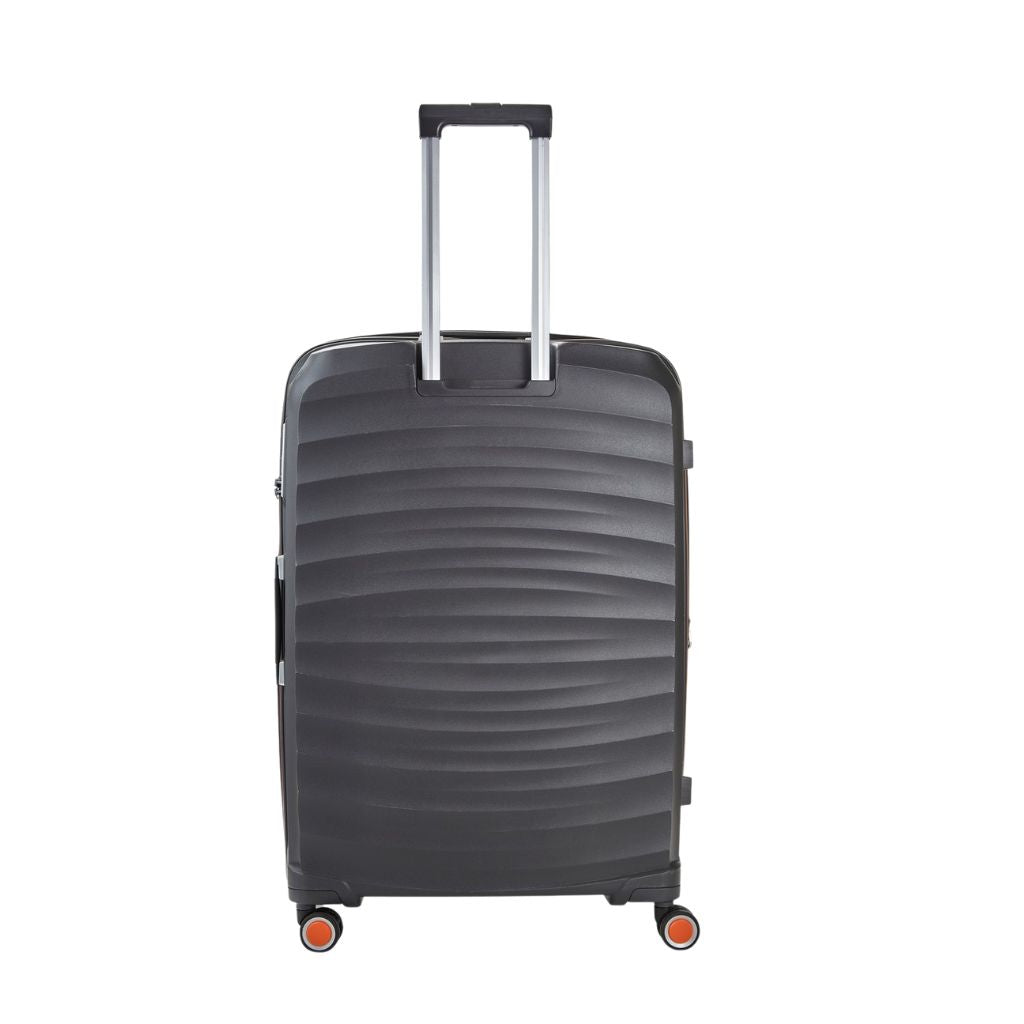 Rock Sunwave 79cm Large Expander Hardsided Luggage - Charcoal - Love Luggage