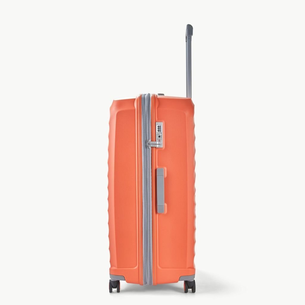 Rock Sunwave 79cm Large Expander Hardsided Luggage - Peach - Love Luggage