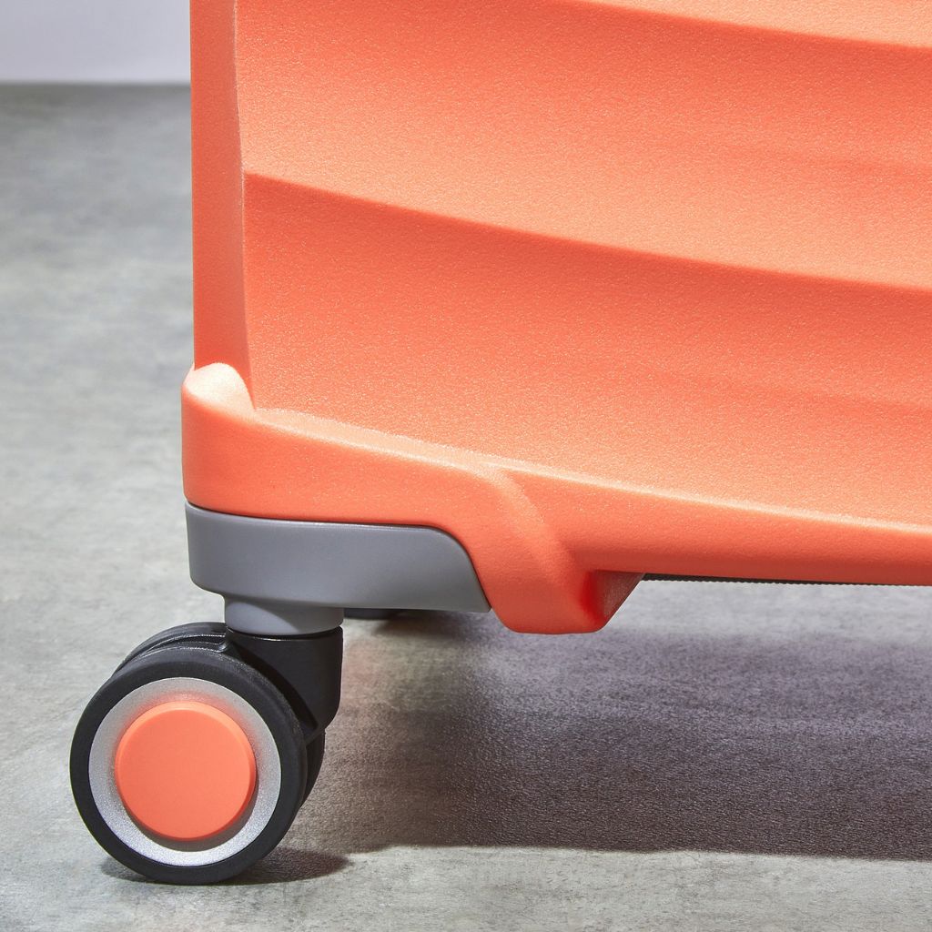 Rock Sunwave 79cm Large Expander Hardsided Luggage - Peach - Love Luggage