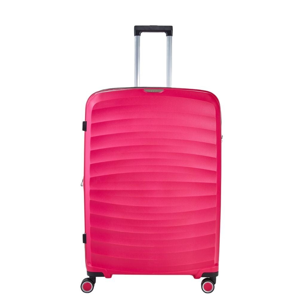 Rock Sunwave 79cm Large Expander Hardsided Luggage - Pink - Love Luggage