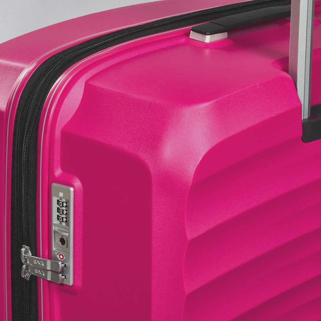 Rock Sunwave 79cm Large Expander Hardsided Luggage - Pink - Love Luggage