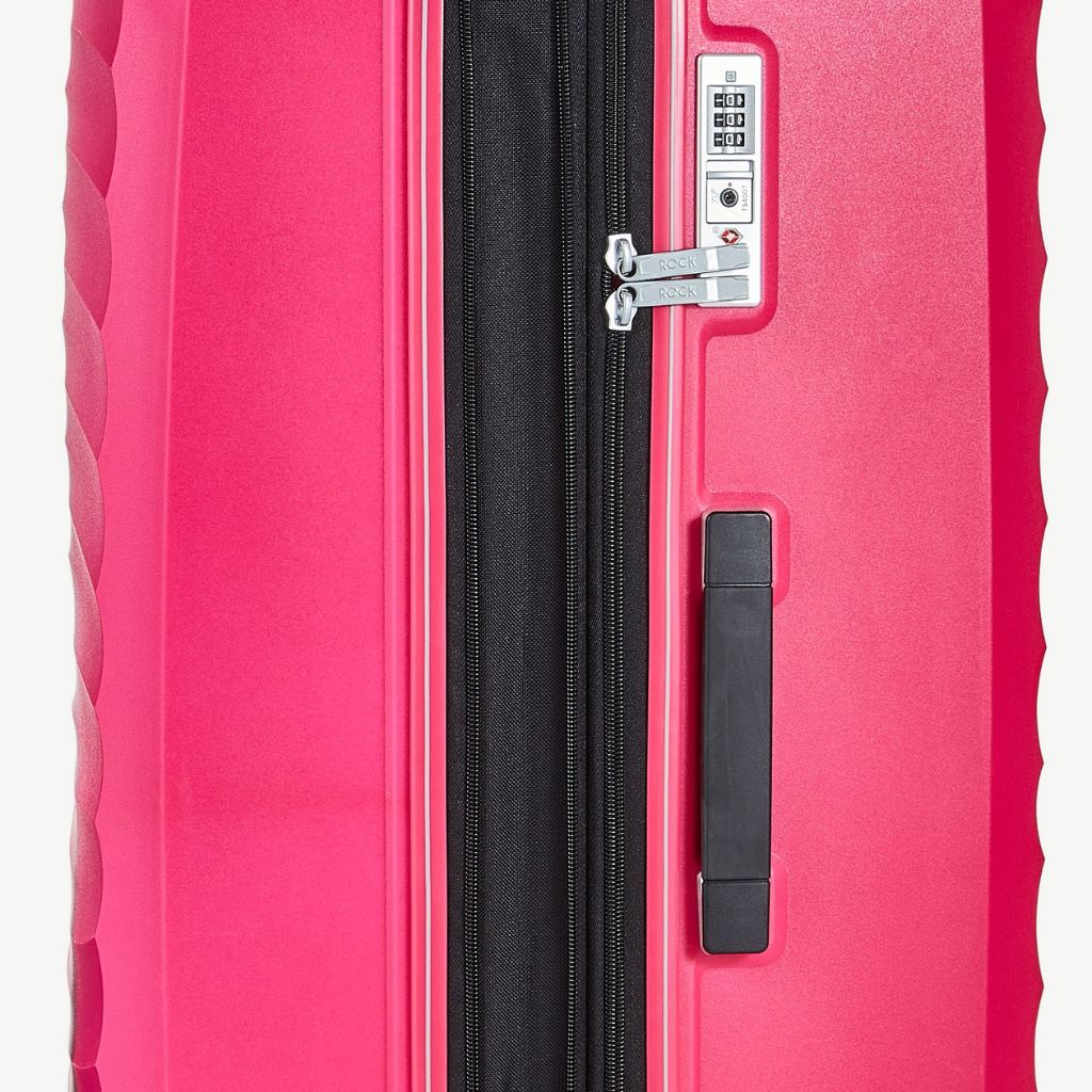 Rock Sunwave 79cm Large Expander Hardsided Luggage - Pink - Love Luggage