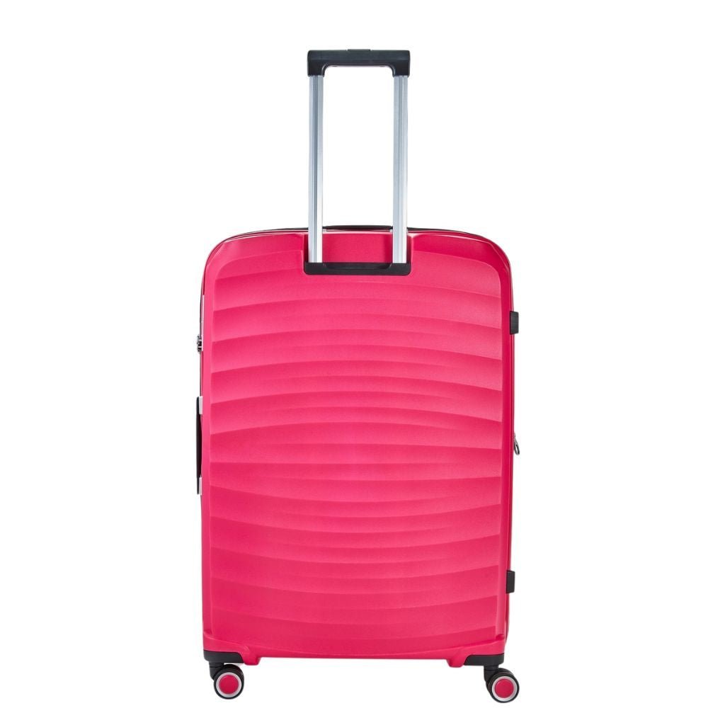 Rock Sunwave 79cm Large Expander Hardsided Luggage - Pink - Love Luggage