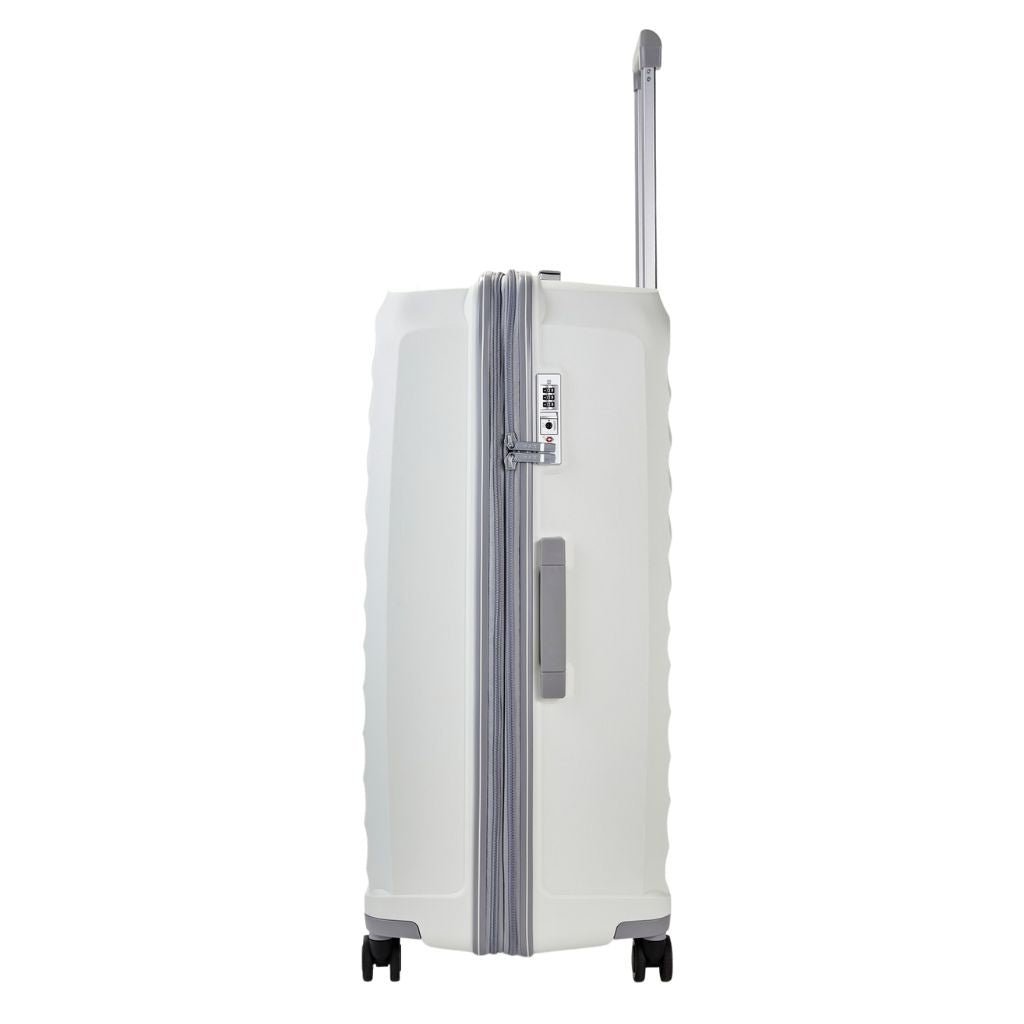 Rock Sunwave 79cm Large Expander Hardsided Luggage - White - Love Luggage