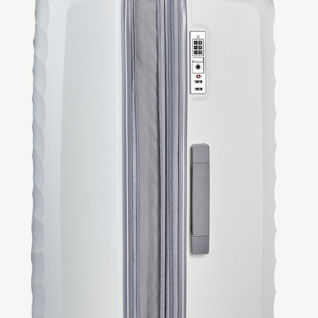 Rock Sunwave 79cm Large Expander Hardsided Luggage - White - Love Luggage