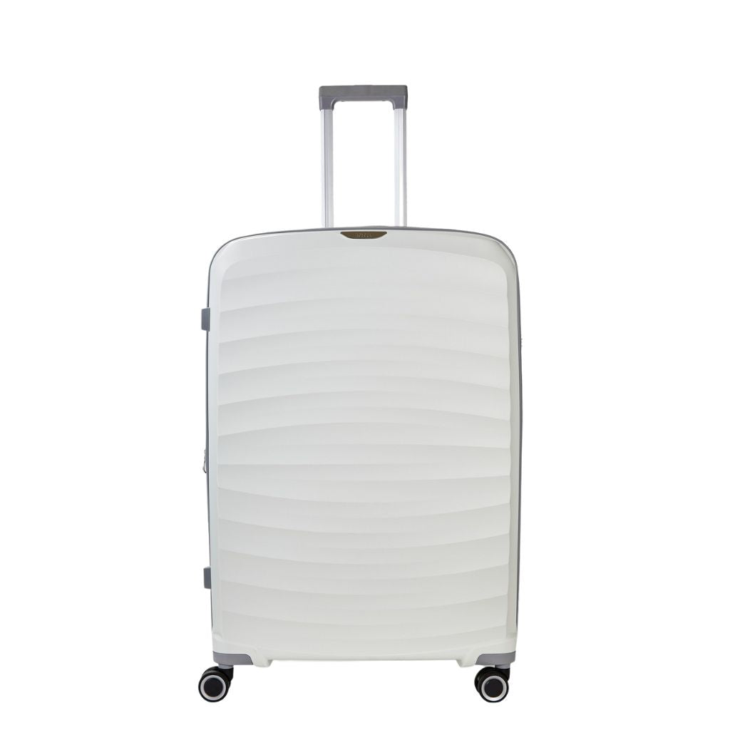 Rock Sunwave 79cm Large Expander Hardsided Luggage - White - Love Luggage