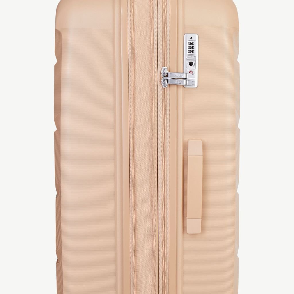 Rock Tulum 3 Piece Set Expander Hardsided Luggage - Beige - Love Luggage