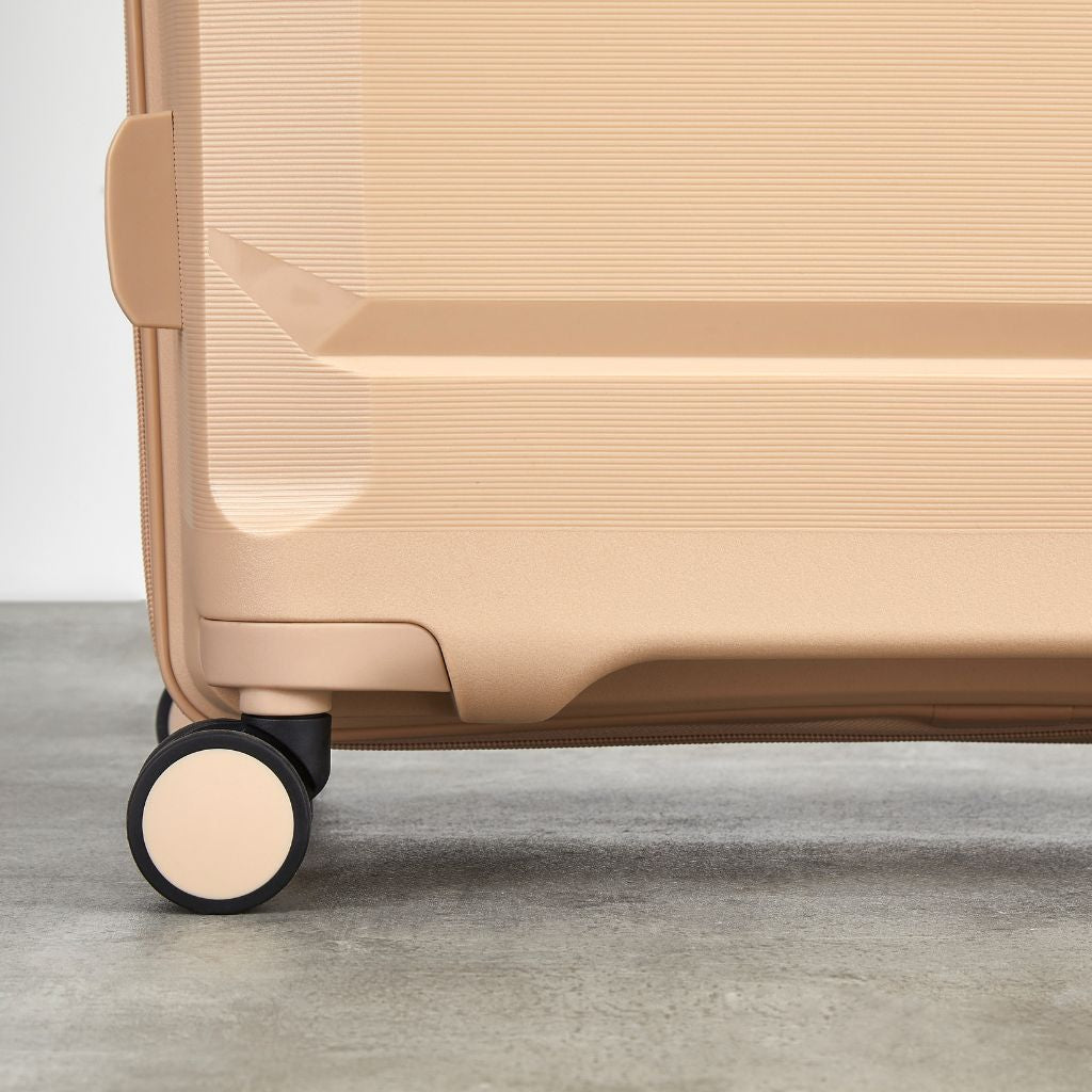 Rock Tulum 3 Piece Set Expander Hardsided Luggage - Beige - Love Luggage