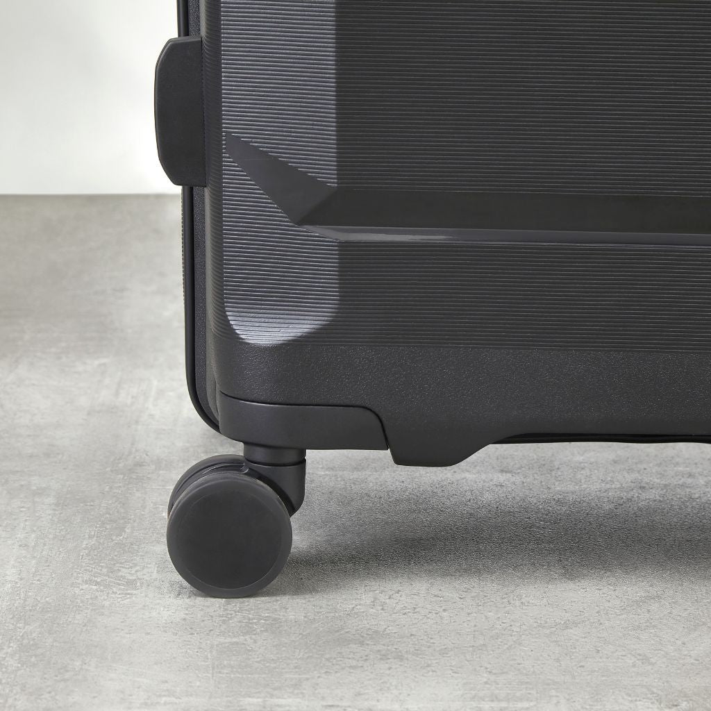 Rock Tulum 3 Piece Set Expander Hardsided Luggage - Black - Love Luggage