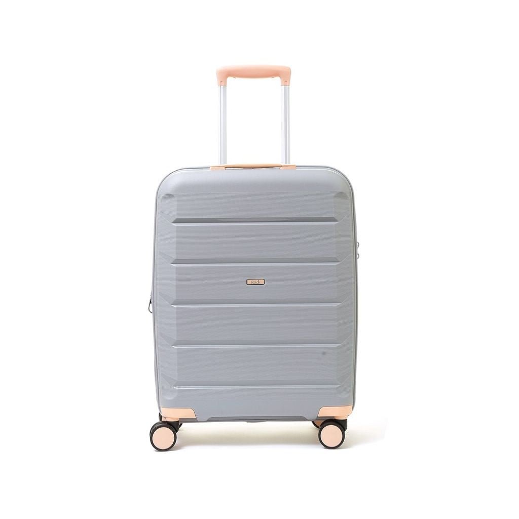 Rock Tulum 3 Piece Set Expander Hardsided Luggage - Grey - Love Luggage