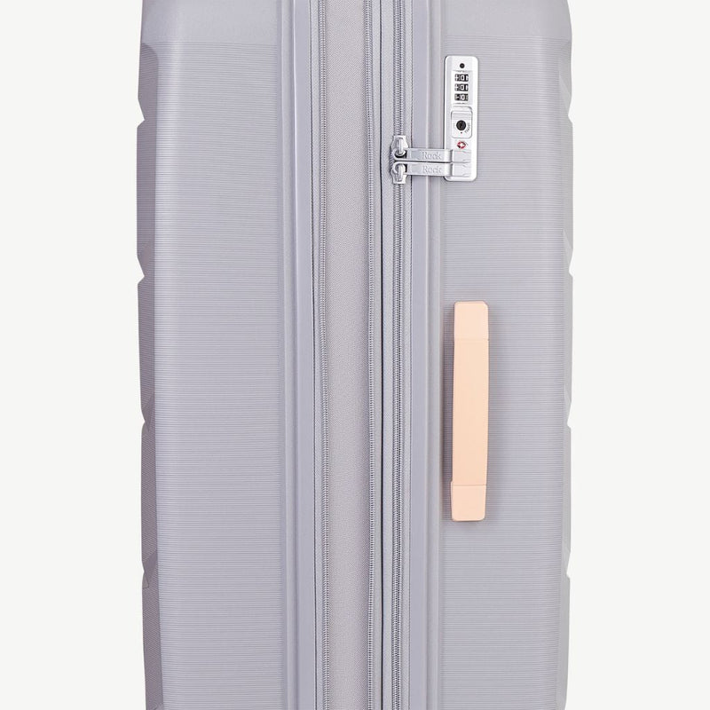 Rock Tulum 3 Piece Set Expander Hardsided Luggage - Grey - Love Luggage
