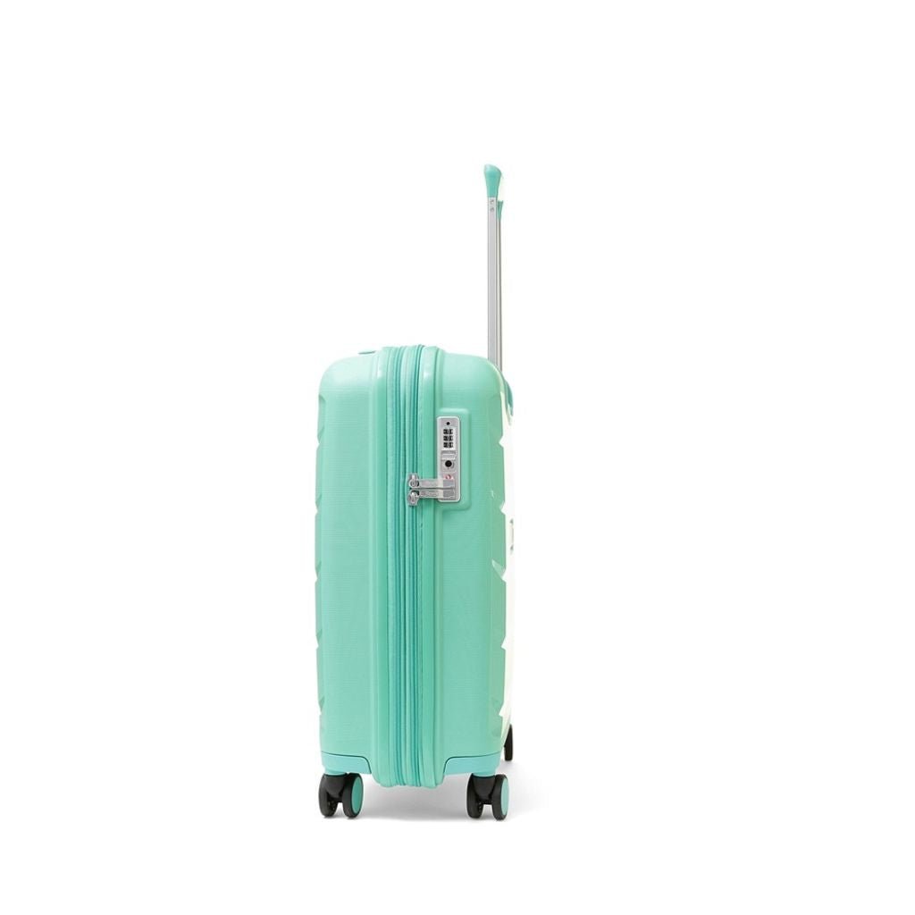 Rock Tulum 3 Piece Set Expander Hardsided Luggage - Turquoise - Love Luggage