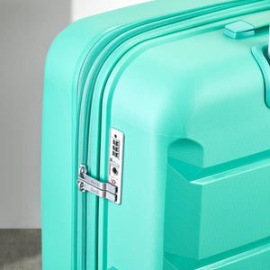 Rock Tulum 3 Piece Set Expander Hardsided Luggage - Turquoise - Love Luggage