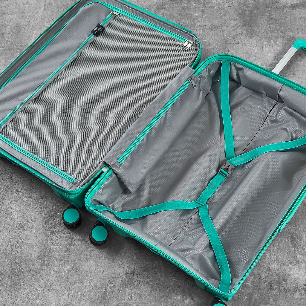 Rock Tulum 3 Piece Set Expander Hardsided Luggage - Turquoise - Love Luggage