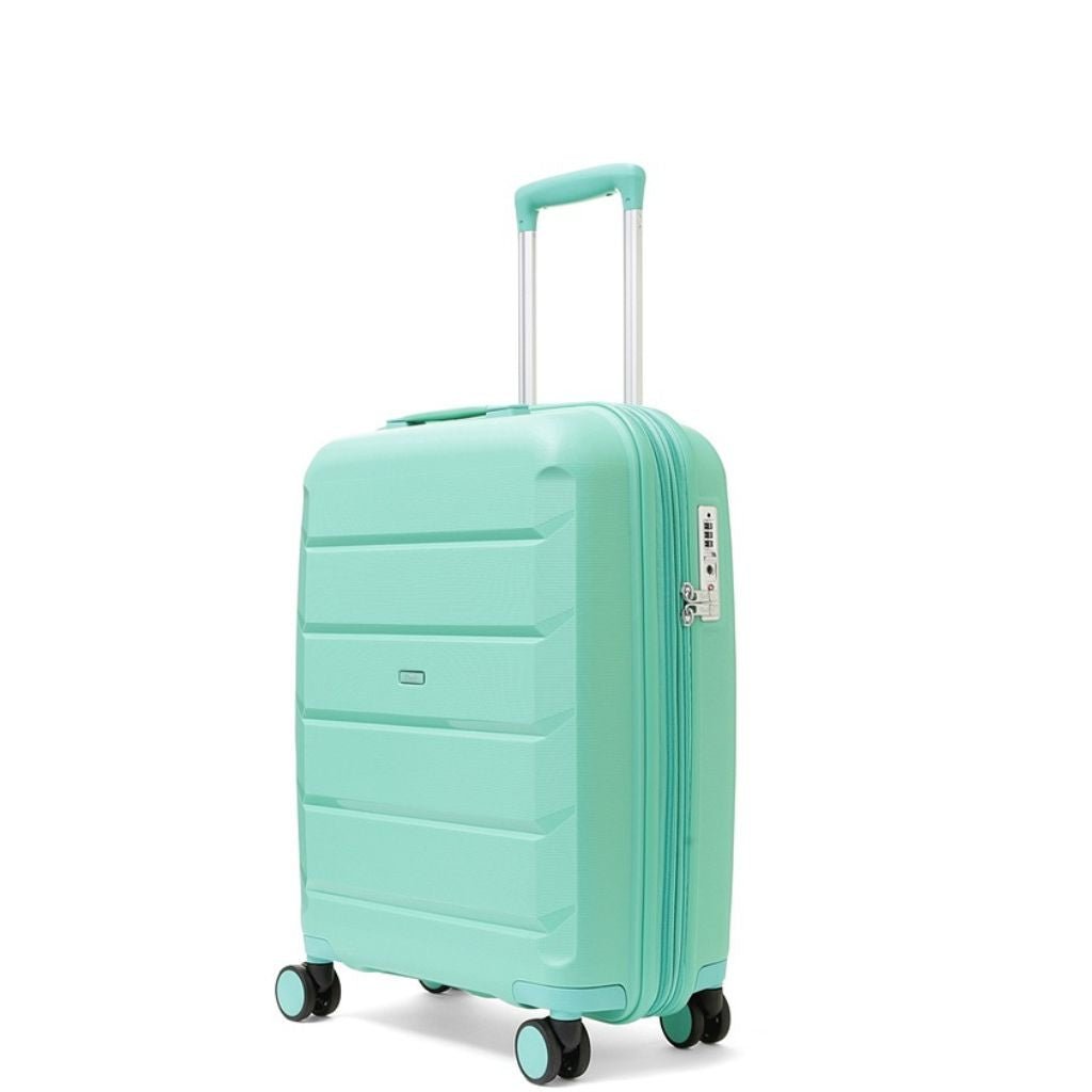 Rock Tulum 3 Piece Set Expander Hardsided Luggage - Turquoise - Love Luggage