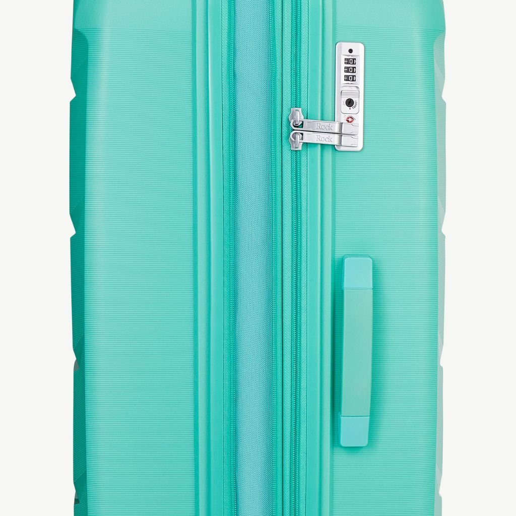 Rock Tulum 3 Piece Set Expander Hardsided Luggage - Turquoise - Love Luggage
