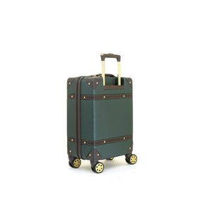 Rock Vintage 54cm Carry On Hardsided Luggage - Green - Love Luggage