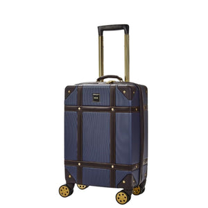 Rock Vintage 54cm Carry On Hardsided Luggage - Navy - Love Luggage