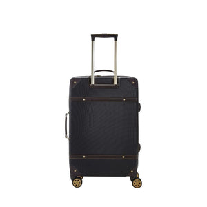 Rock Vintage 67cm Medium Hardsided Luggage - Black - Love Luggage