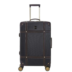 Rock Vintage 67cm Medium Hardsided Luggage - Black - Love Luggage