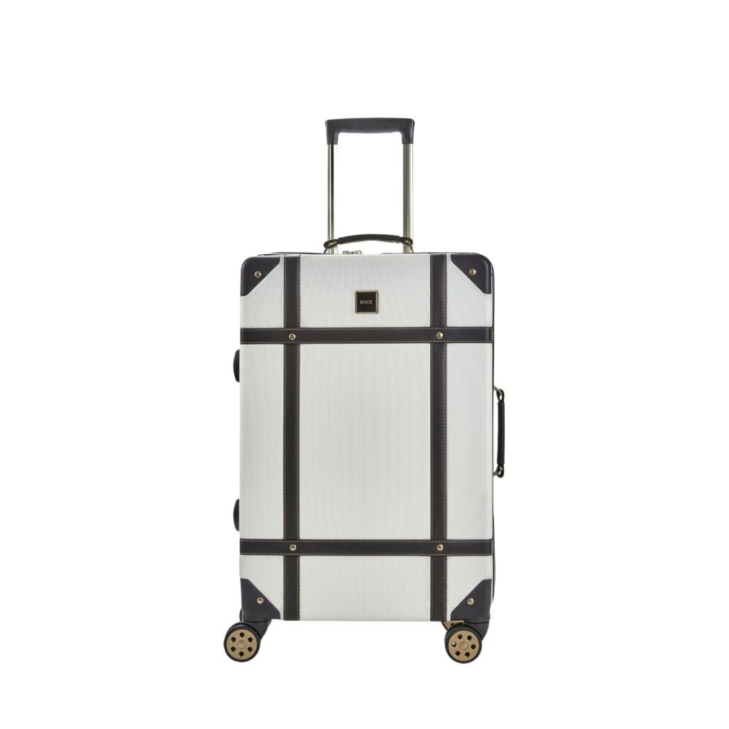 Rock Vintage 67cm Medium Hardsided Luggage Cream