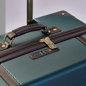 Rock Vintage 67cm Medium Hardsided Luggage - Green - Love Luggage