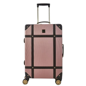 Rock Vintage 67cm Medium Hardsided Luggage - Pink - Love Luggage