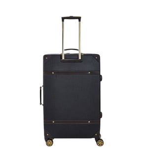 Rock Vintage 78cm Large Hardsided Luggage - Black - Love Luggage
