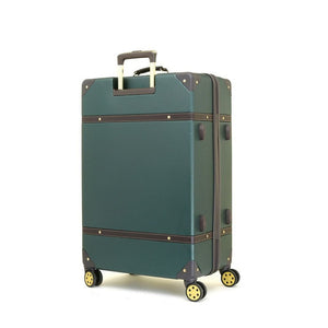 Rock Vintage 78cm Large Hardsided Luggage - Green - Love Luggage