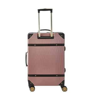 Rock Vintage 78cm Large Hardsided Luggage - Pink - Love Luggage