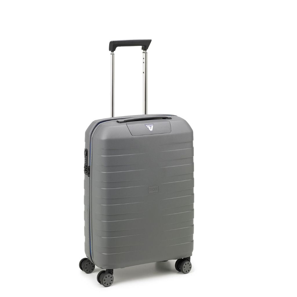 Roncato Box Young Carry On 55cm Hardsided Spinner Suitcase Grey - Love Luggage