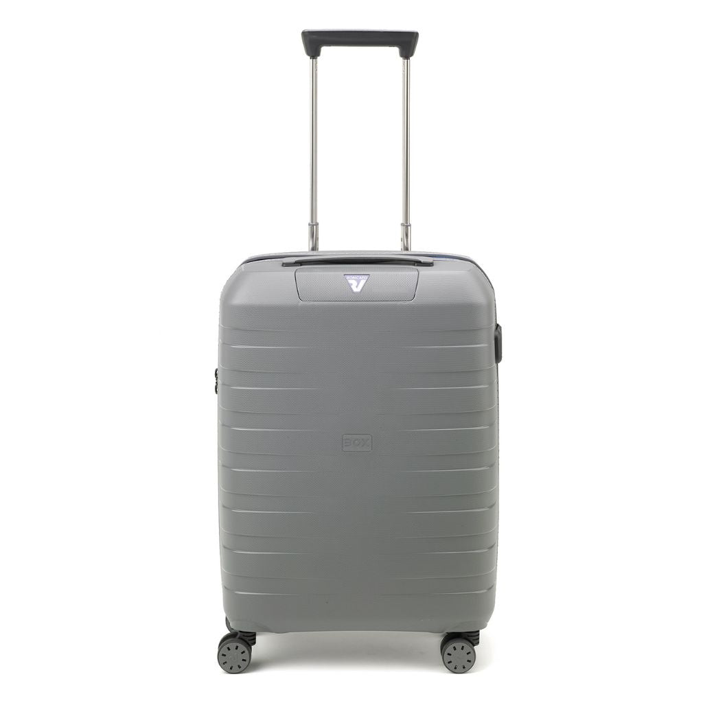 Roncato Box Young Carry On 55cm Hardsided Spinner Suitcase Grey - Love Luggage