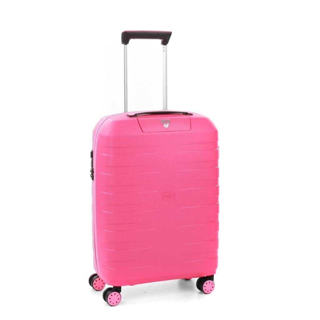 Roncato Box Young Carry On 55cm Hardsided Spinner Suitcase Pink - Love Luggage