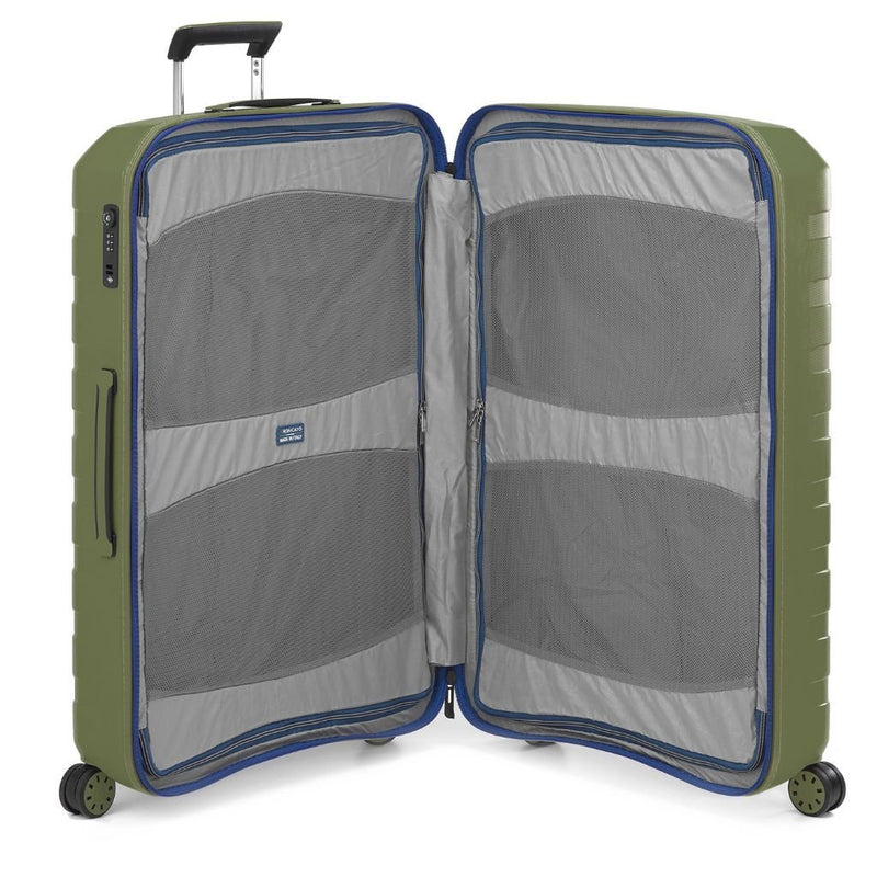 Roncato Box Young Large 78cm Hardsided Spinner Suitcase Green - Love Luggage