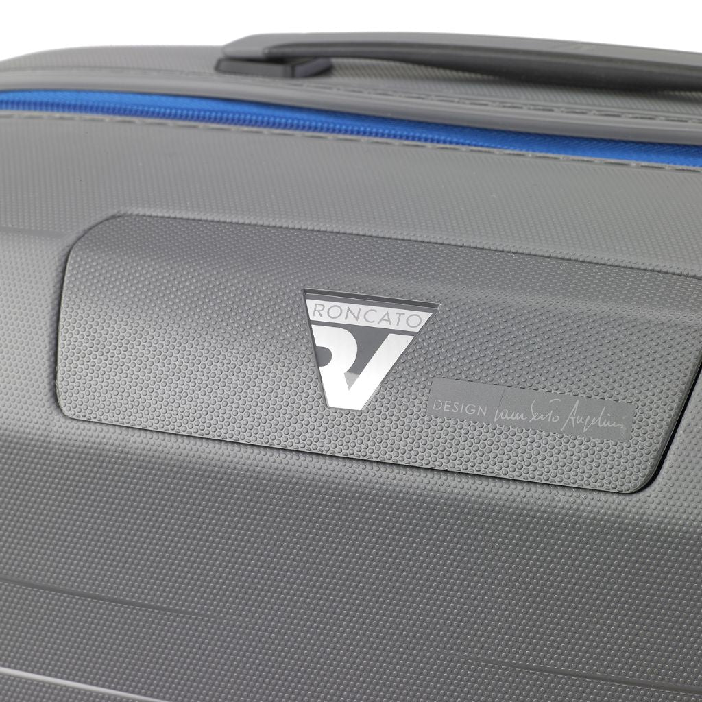 Roncato Box Young Medium 69cm Hardsided Spinner Suitcase Grey - Love Luggage