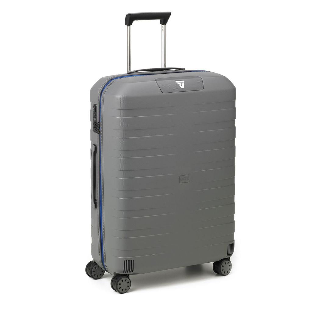 Roncato Box Young Medium 69cm Hardsided Spinner Suitcase Grey - Love Luggage