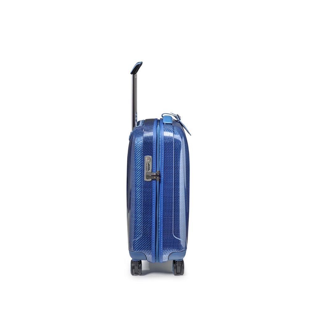 Roncato We Are Glam Carry On 55cm Spinner Suitcase 2kg - Blue - Love Luggage