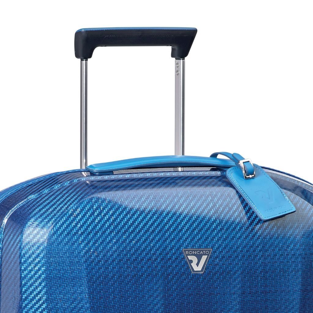 Roncato We Are Glam Carry On 55cm Spinner Suitcase 2kg - Blue - Love Luggage