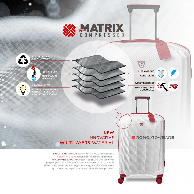 Roncato We Are Glam Carry On 55cm Spinner Suitcase 2kg - Blue - Love Luggage