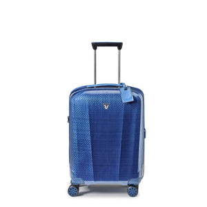 Roncato We Are Glam Carry On 55cm Spinner Suitcase 2kg - Blue - Love Luggage