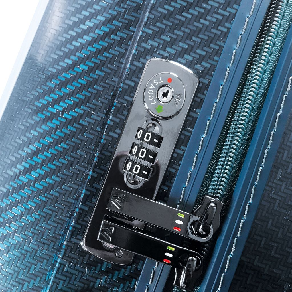 Roncato We Are Glam Carry On 55cm Spinner Suitcase 2kg - Blue - Love Luggage