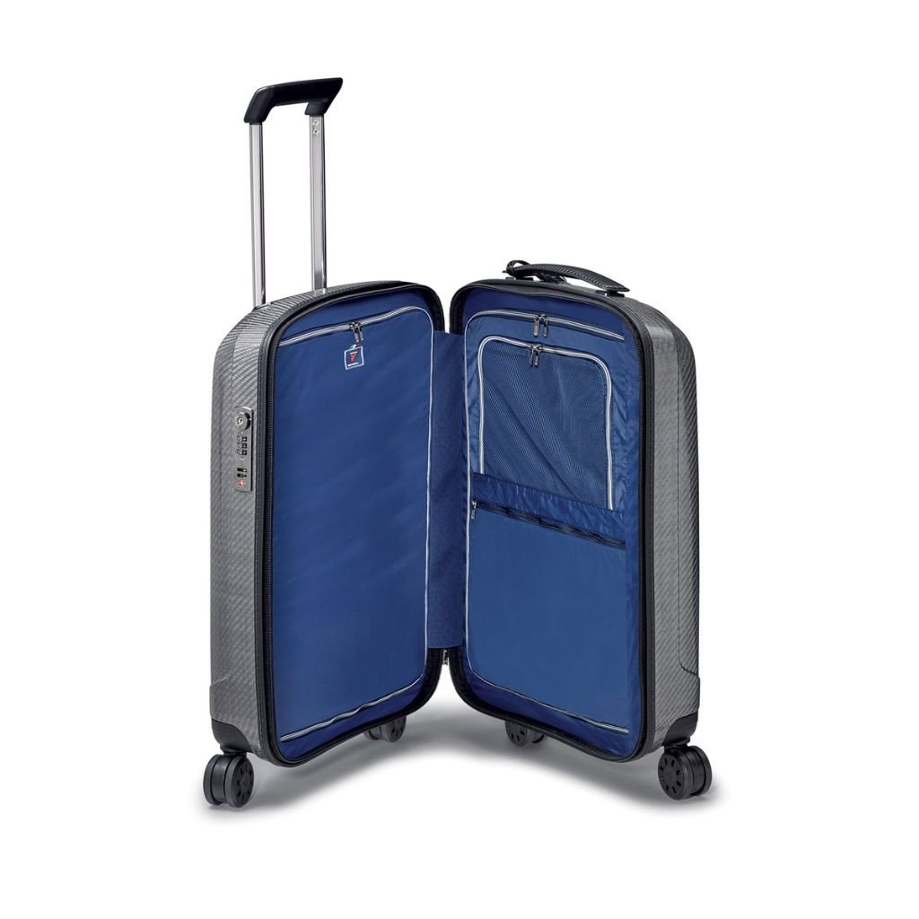 Roncato We Are Glam Carry On 55cm Spinner Suitcase 2kg - Platinum - Love Luggage